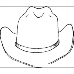 Dibujo para colorear Colorear Sombrero De Vaquero
