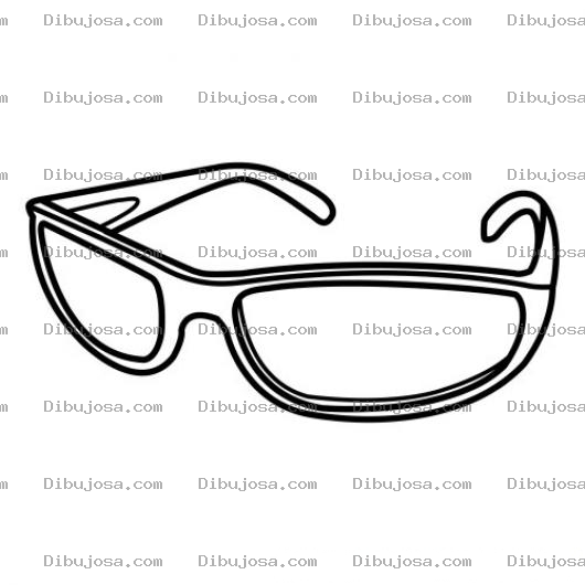 Dibujo para colorear Colorear Gafas De Sol