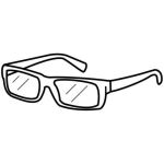 Dibujo para colorear Colorear Lentes Para Leer