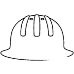 Dibujo para colorear Colorear Casco De Ingeniero