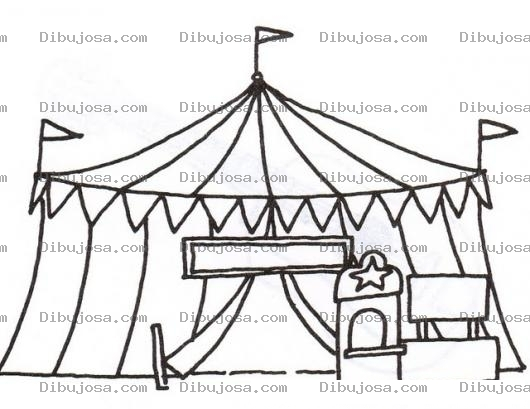 Dibujo para colorear Dibujo De Un Circo