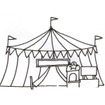 Dibujo para colorear Dibujo De Un Circo
