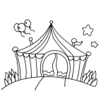 Dibujo para colorear Circo Para Colorear