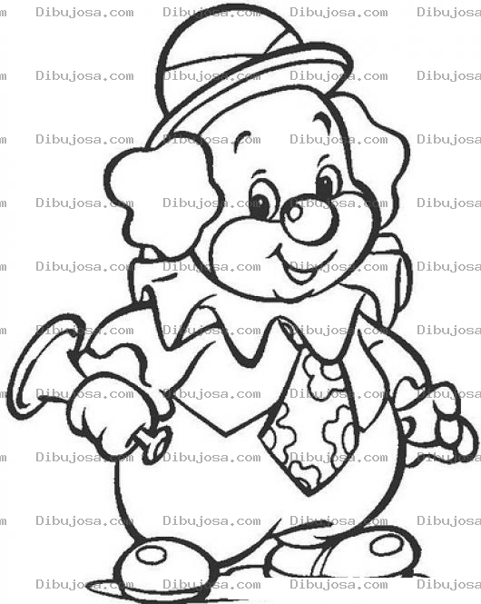Dibujo para colorear Colorear Pallaso Con Trompeta