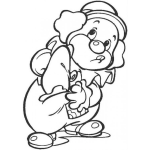 Dibujo para colorear Payaso Sin Dinero Para Pintar Y Colorear