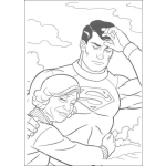 Dibujo para colorear La abuelita de superman