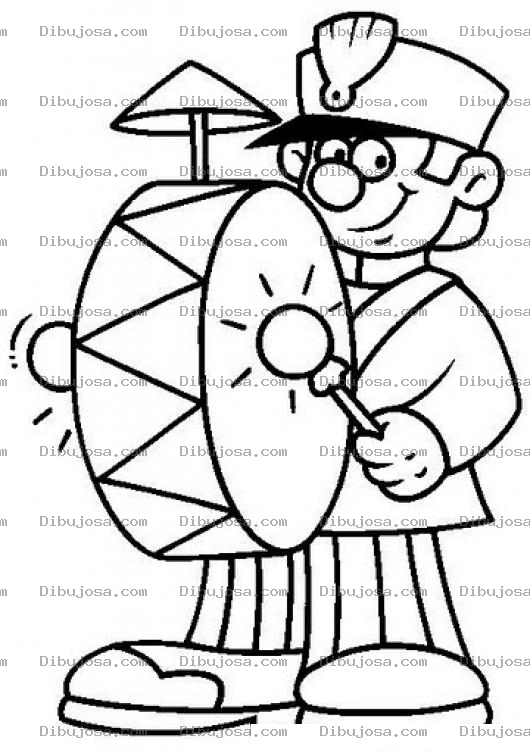 Dibujo para colorear Colorear Soldadito Con Tambor