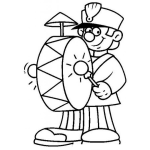 Dibujo para colorear Colorear Soldadito Con Tambor
