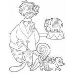 Dibujo para colorear El Paseo Del Zorrillo Para Colorear