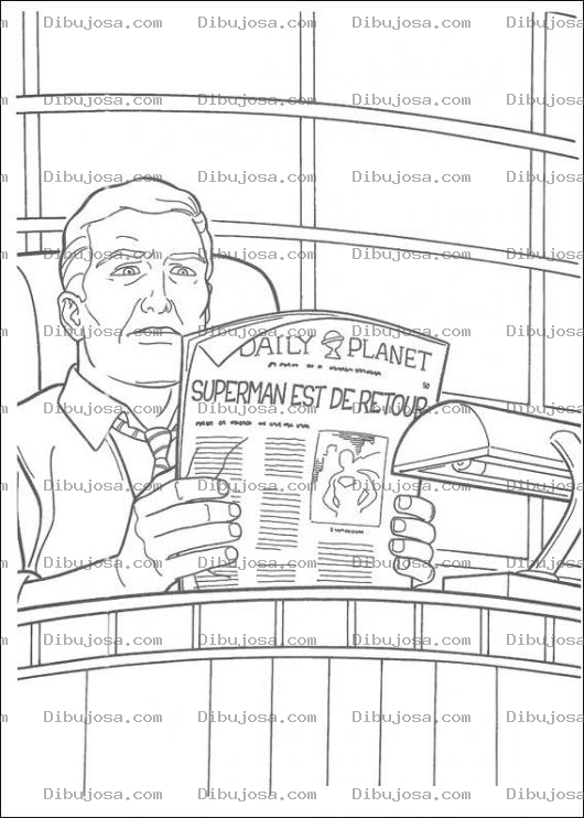 Dibujo para colorear El jefe de superman