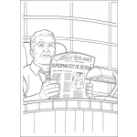 Dibujo para colorear El jefe de superman