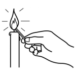 Dibujo para colorear Colorear El Encendido De Una Vela