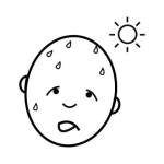 Dibujo para colorear Colorear Calor Del Sol