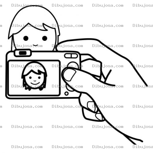 Dibujo para colorear Colorear Camara De Fotos