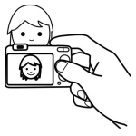 Dibujo para colorear Colorear Camara De Fotos