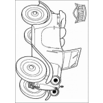 Dibujo para colorear Pintar carrito clasico de Brum