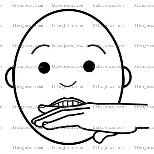 Dibujo para colorear Colorear Mordida