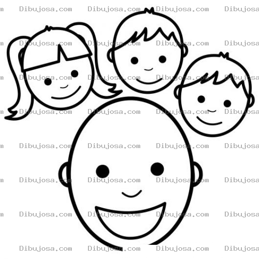 Dibujo para colorear Colorear 4 Ninos