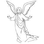 Dibujo para colorear Dibujo del Angel Gabriel