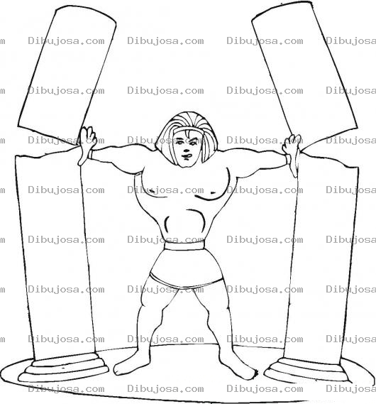 Dibujo para colorear Dibujo del Sanson para Pintar