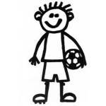 Dibujo para colorear Colorear Chico Futbolista