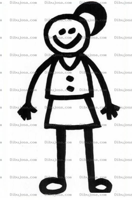 Dibujo para colorear Dibujo De Chica En Minifalda Para Pintar