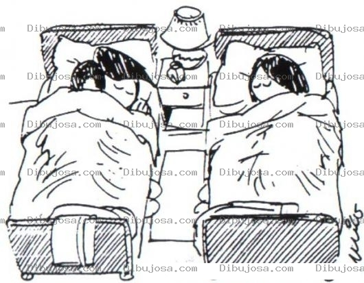 Dibujo para colorear Colorear Ninos Durmiendo En Su Cuarto