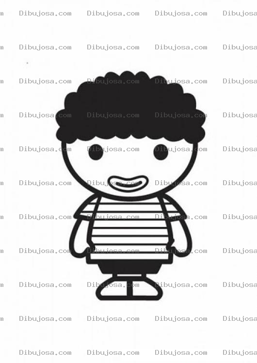 Dibujo para colorear Colorear Negrito Africano