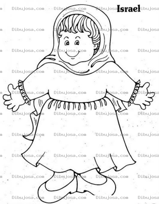 Dibujo para colorear Colorear Israelita