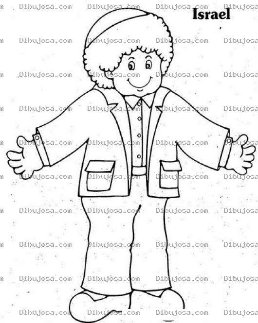 Dibujo para colorear Colorear Chico Israelita