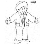 Dibujo para colorear Colorear Chico Israelita