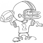 Dibujo para colorear Colorear Jugador De Futbol Americano