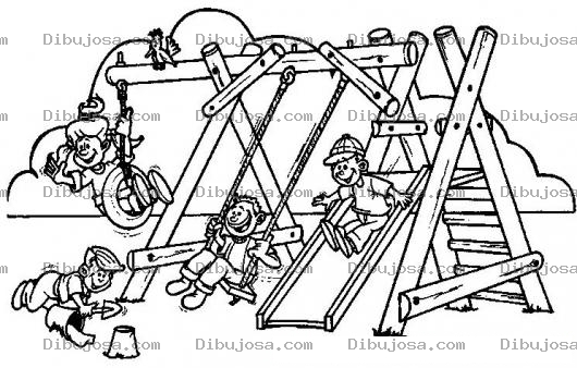 Dibujo para colorear Colorear Juegos Infantiles De Madera