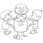 Dibujo para colorear Colorear Rueda De Ninos