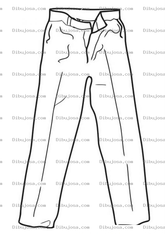 Dibujo para colorear Pnatalon De Vestir Para Pintar Y Colorear