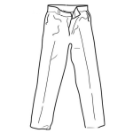 Dibujo para colorear Pnatalon De Vestir Para Pintar Y Colorear
