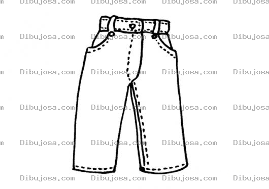 Dibujo para colorear Colorear Pantalon De Lona