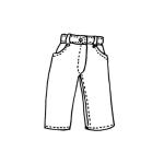 Dibujo para colorear Colorear Pantalon De Lona