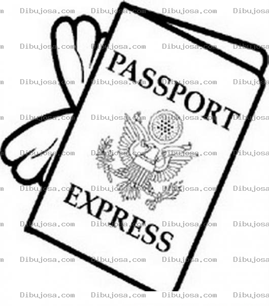 Dibujo para colorear Pasaporte Para Pintar