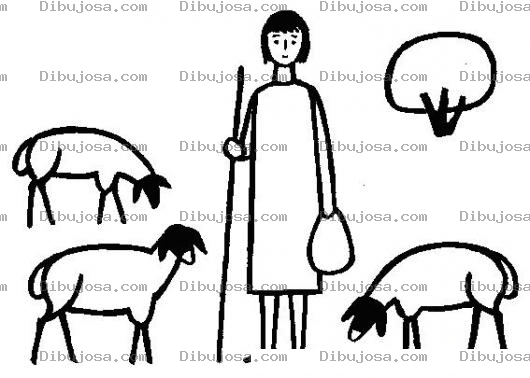 Dibujo para colorear Colorear Pastorcito De Ovejas