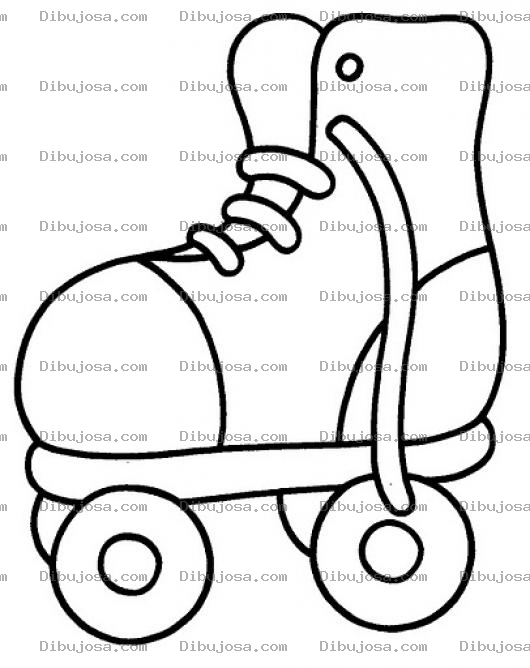 Dibujo para colorear Colorear Patin De Llantas