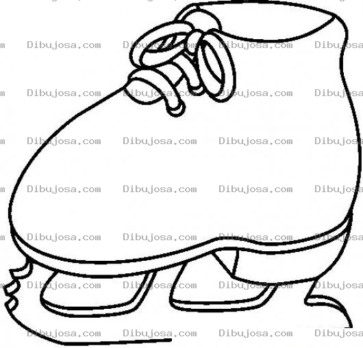 Dibujo para colorear Colorear Patin De Hielo