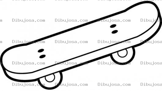 Dibujo para colorear Colorear Patineta De Skater