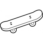 Dibujo para colorear Colorear Patineta De Skater