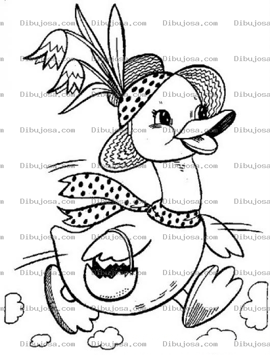 Dibujo para colorear Colorear Pata Corriendo