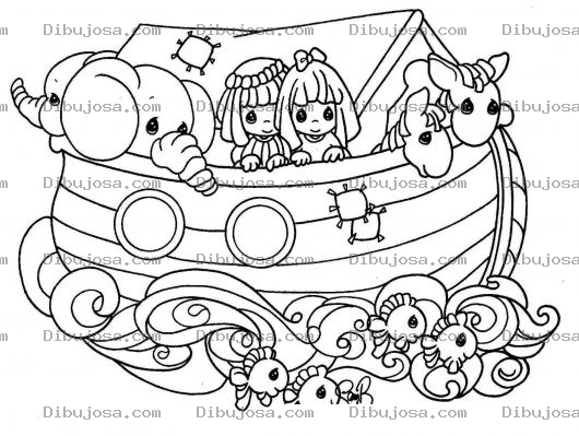 Dibujo para colorear El Arca de Noe para Colorear