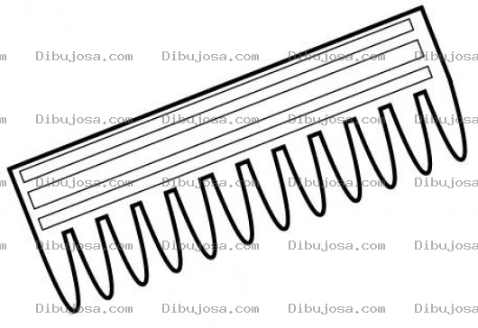 Dibujo para colorear Colorear Peine