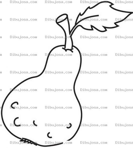 Dibujo para colorear Pera Para Colorear
