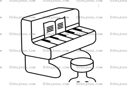 Dibujo para colorear Colorear Pianito