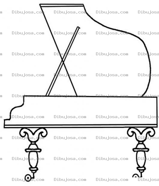 Dibujo para colorear Colorear Pianon